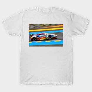 Ferrari 458 Italia 24 Hours Of Le Mans 2015 T-Shirt